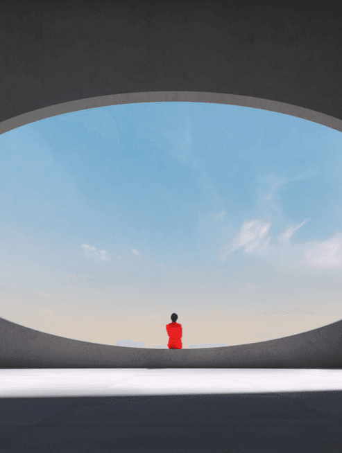 View through a window